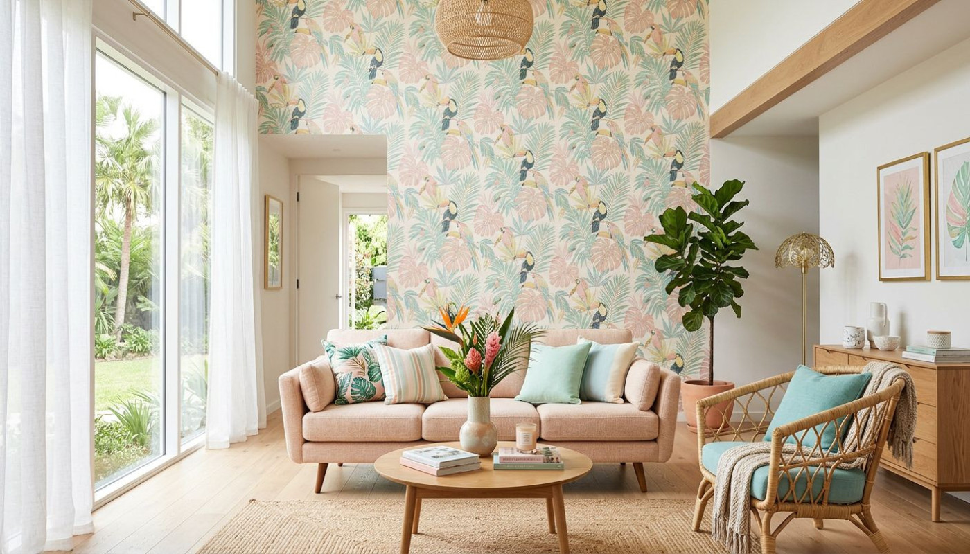 ¿Cómo elegir el papel pintado tropical perfecto para tu hogar?
